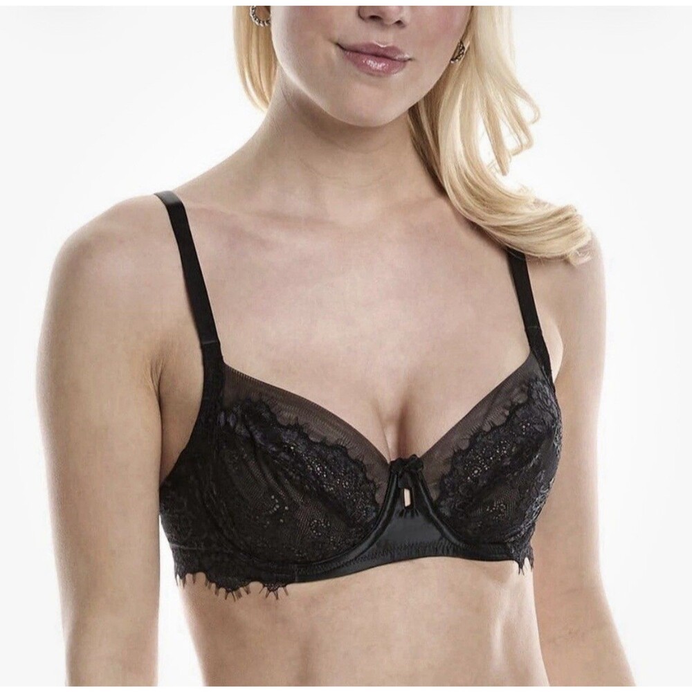 Wacoal Women's 36DD Center Stage Lace Unlined Underwire Bra 855323 Sexy Sheer